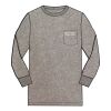 5.3 oz Cotton Long Sleeve Pocket T-Shirt Thumbnail