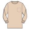 6 oz Cotton Long Sleeve Pocket T-shirt Thumbnail