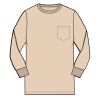 6 oz Cotton Long Sleeve Pocket T-shirt Thumbnail