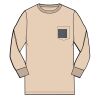 6 oz Cotton Long Sleeve Pocket T-shirt Thumbnail