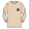 6 oz Cotton Long Sleeve Pocket T-shirt Thumbnail